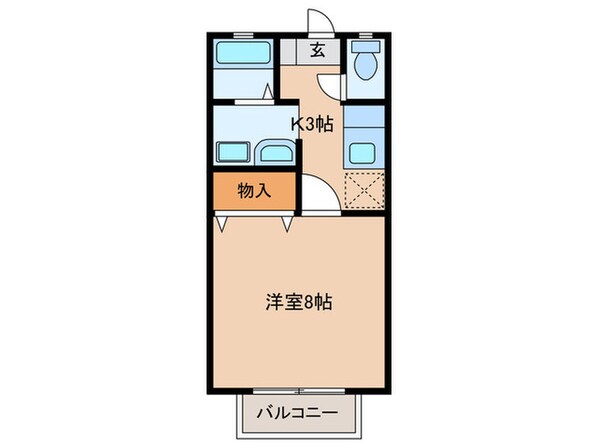 ﾒｿﾞﾝﾊﾟｰｸｽの物件間取画像